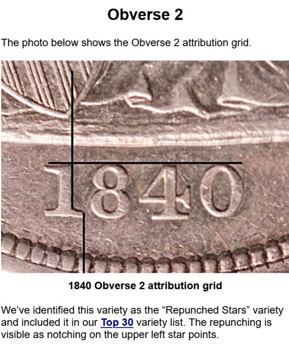 1840-$1-Liberty-Seated-Dollar-#4-Osburn-Cushing-Oc-2,-R4+